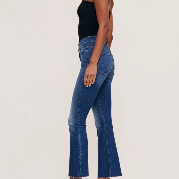 DL1961 Womens Bridget Airway Boot Cut High Rise Instasculpt Crop Jeans Size 26 - Picture 5 of 8